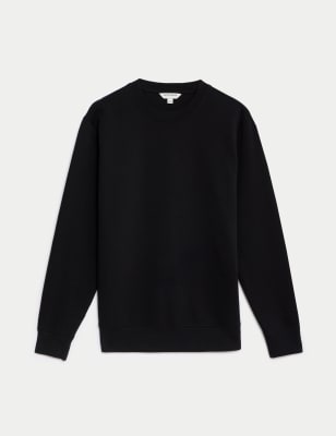 

Mens Autograph Cotton Rich Crew Neck Sweatshirt - Black, Black