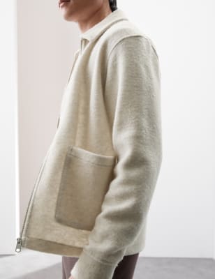 

Autograph Chaqueta polar con lanaMens - Stone, Stone