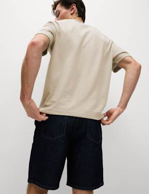 

Mens M&S Collection Cotton Blend Ultimate Performance T-Shirt, Natural