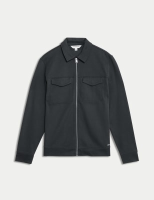 

Mens Autograph Cotton Rich Overshirt - Dark Pewter, Dark Pewter