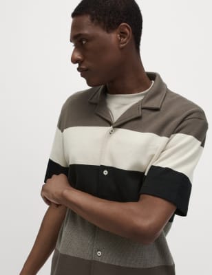 

Mens M&S Collection Pure Cotton Double Knit Polo Shirt - Mole Mix, Mole Mix