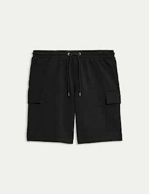 

Mens Autograph Cotton Rich Cargo Shorts, Black