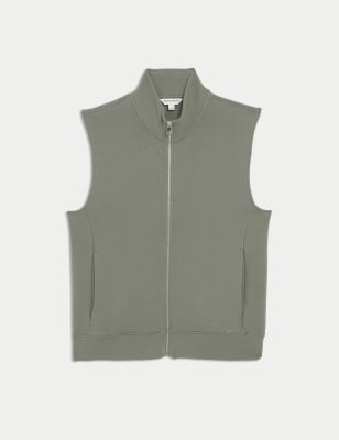 

Mens Autograph Weste mit hohem Baumwollanteil - Smokey Green, Smokey Green