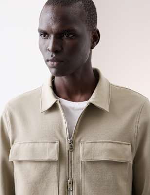 

Mens Autograph Cotton Rich Jacket, Sand