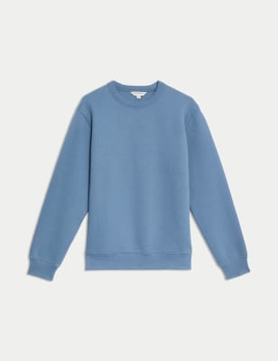 

Mens Autograph Cotton Rich Crew Neck Sweatshirt - Air Force Blue, Air Force Blue