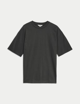 

Mens Autograph nPure Supima Cotton Oversized T-Shirt - Dark Pewter, Dark Pewter