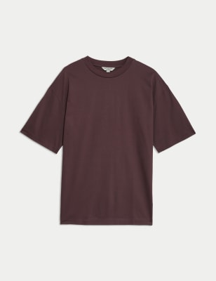 

Mens Autograph nPure Supima Cotton Oversized T-Shirt - Raisin, Raisin