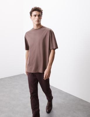 

Mens Autograph nPure Supima Cotton Oversized T-Shirt - Mauve, Mauve