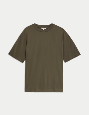 

Mens Autograph nPure Supima Cotton Oversized T-Shirt - Dark Olive, Dark Olive