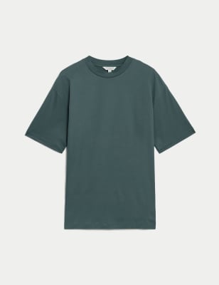 

Mens Autograph nPure Supima Cotton Oversized T-Shirt - Petrol Green, Petrol Green