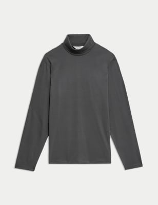 

Mens Autograph Pure Supima® Cotton Long Sleeve T-Shirt - Dark Pewter, Dark Pewter