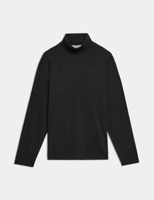 

Mens Autograph Pure Supima® Cotton Long Sleeve T-Shirt - Black, Black