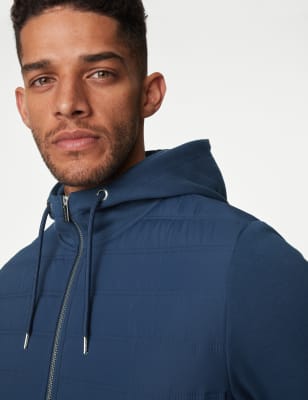 Quilted Hoodie | DARK KHAKI | Hoodies | M&S MY