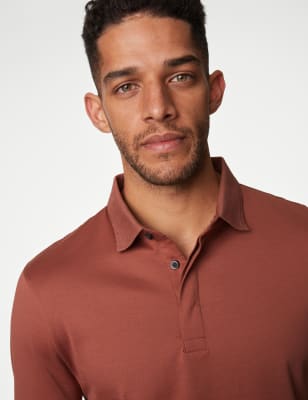 

Mens Autograph Pure Supima® Cotton Polo Shirt - Spice, Spice