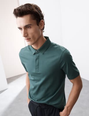 

Mens Autograph Pure Supima® Cotton Polo Shirt - Petrol, Petrol