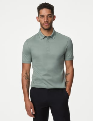 

Mens Autograph Pure Supima® Cotton Polo Shirt - Petrol Green, Petrol Green