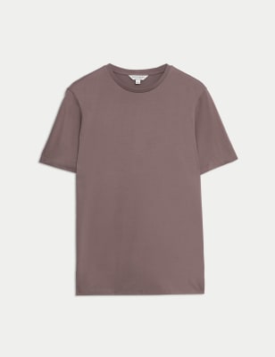 

Mens Autograph Pure Supima® Cotton T-shirt - Mauve, Mauve