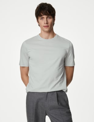

Mens Autograph Pure Supima® Cotton T-shirt - Silver Grey, Silver Grey