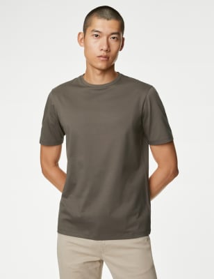 

Mens Autograph Pure Supima® Cotton T-shirt - Medium Brown, Medium Brown