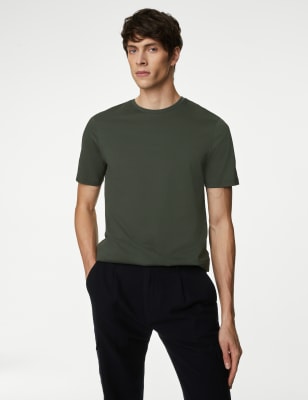 

Mens Autograph Pure Supima® Cotton T-shirt - Dark Khaki, Dark Khaki