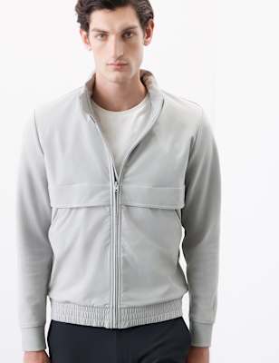 

Mens Autograph Packaway Hood Zip Up Jacket with Stormwear™ - Silver Grey, Silver Grey