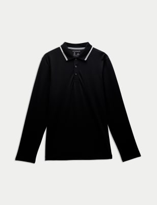 

Mens Autograph Cotton Rich Tipped Polo Shirt - Black Mix, Black Mix