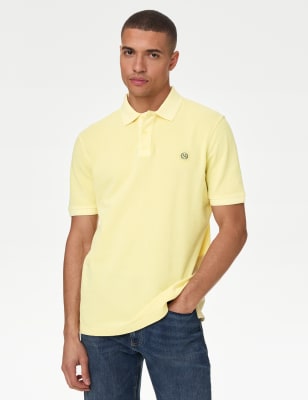 

Mens M&S Collection Pure Cotton Polo Shirt - Citrus, Citrus