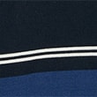 Pure Cotton Striped Rugby Shirt, NAVY, swatch