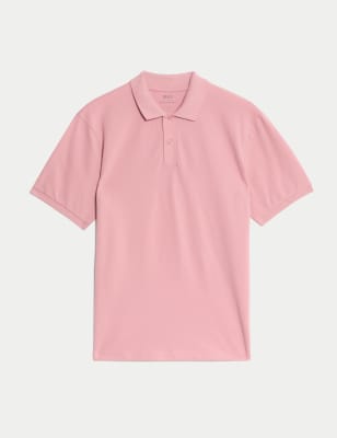 

Mens M&S Collection The Ultimate Pique Polo Shirt - Dusty Pink, Dusty Pink