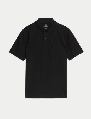 

Mens M&S Collection The Ultimate Pique Polo Shirt - Black, Black