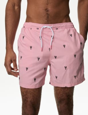 

Mens M&S Collection Quick Dry Swim Shorts - Rose, Rose