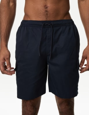 

Mens M&S Collection Quick Dry Longer Length Swim Shorts - Dark Navy, Dark Navy