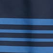 Quick Dry Striped Longer Length Swim Shorts, DARK NAVY, swatch