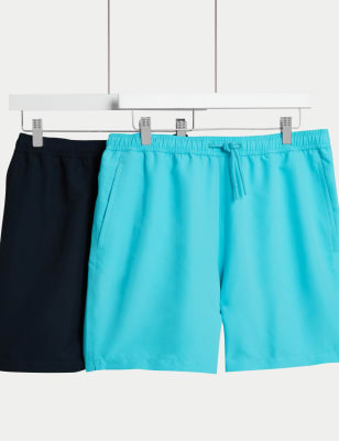 

Mens M&S Collection 2er-Pack schnell trocknende Badehosen - Navy Mix, Navy Mix