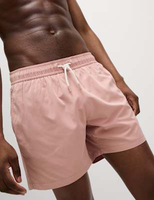 

Mens M&S Collection Quick Dry Plain Swim Shorts, Dusty Pink