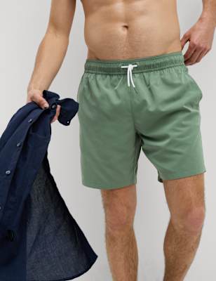 

Mens M&S Collection Swim Shorts - Bayleaf, Bayleaf