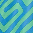 Quick Dry Geometric Print Swim Shorts, AZURE BLUE, swatch