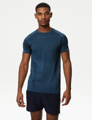 

Mens Goodmove Seam Free Sports T-Shirt - Navy, Navy