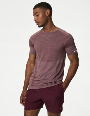 

Mens Goodmove Seam Free T-Shirt - Bordeaux, Bordeaux