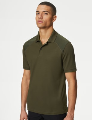 

Mens Goodmove Trek Quick Dry Polo Shirt - Khaki, Khaki