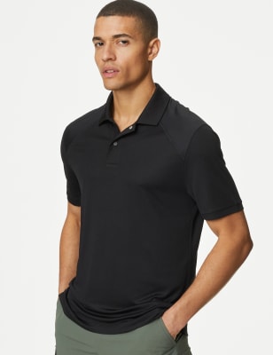 

Mens Goodmove Trek Quick Dry Polo Shirt - Black, Black