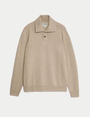 

JAEGER Mens Pure Cashmere Jumper - Natural, Natural