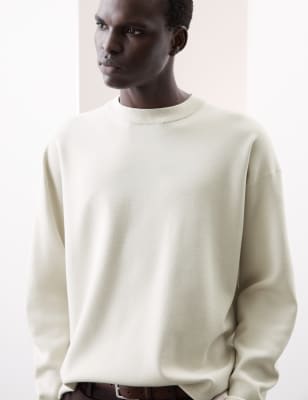 

Mens Autograph Relaxed Crew Neck Jumper - Light Natural, Light Natural