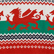 Wales Christmas Jumper, GREEN MIX, swatch