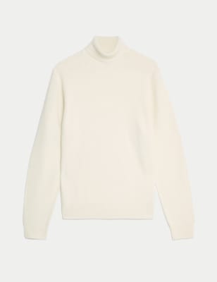 

M&S Collection Suéter de cuello vuelto de lana lambswoolMens - Ecru, Ecru