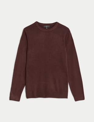 

Mens M&S Collection Cashmilon™ Crew Neck Jumper - Burgundy, Burgundy