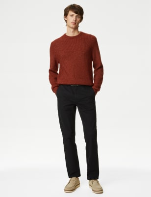 

M&S Collection Jersey grueso de escote cerrado supersuaveMens - Paprika, Paprika