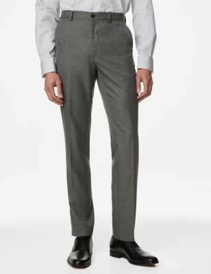 

Mens M&S Collection Slim Fit Trouser with Active Waist - Grey, Grey