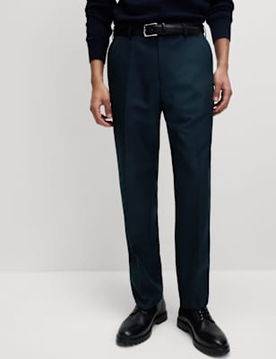 

Mens M&S Collection Regular Fit Trouser with Active Waist - Navy, Navy