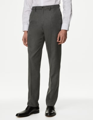 

Mens M&S Collection Regular Fit Trouser with Active Waist - Grey, Grey